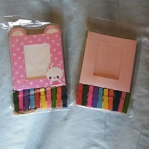 Mini Frames w/ Mini clothespins